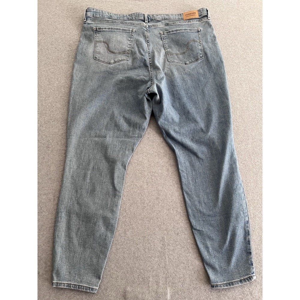 Signature By Levi Strauss & Co. Womens Blue Mid Rise Skinny Jeans 22 - W25 - Picture 2 of 11